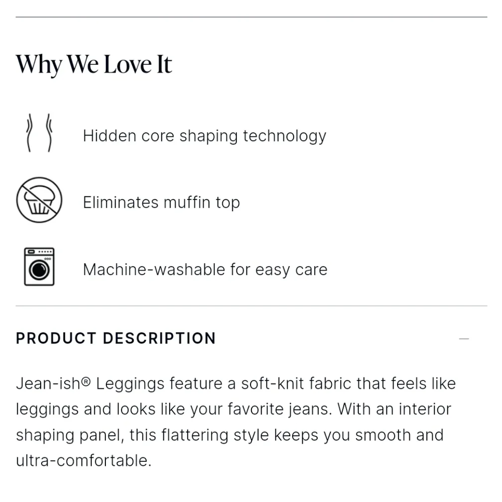 SPANX Jean-ish® Ankle Leggings / Jeggings (no size tag) - Picture 9 of 11